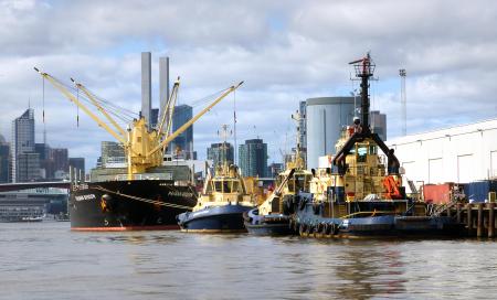 Dockside. Port of Melbourne.