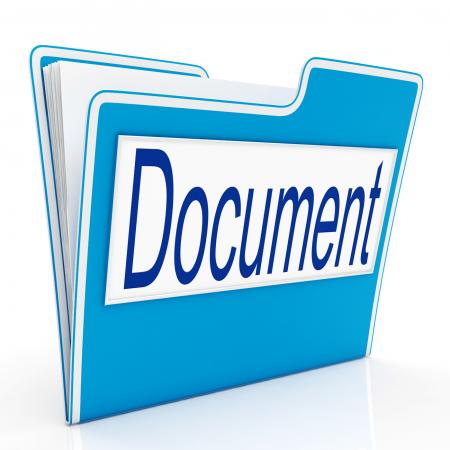 Document On File Means Organizing And Paperwork