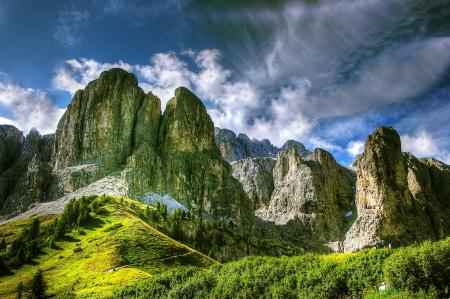 Dolmites Mountainous Range