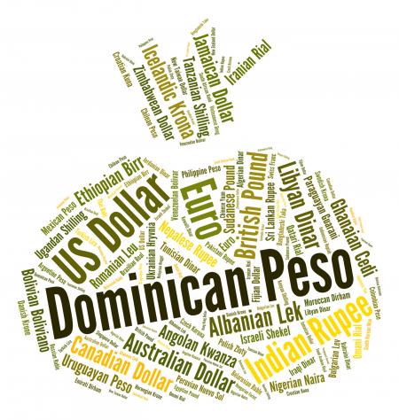 Dominican Peso Represents Currency Exchange And Coin