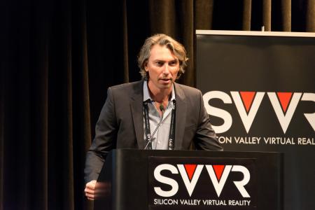 Don Bland from Sixense giving 60 Second Pitch at SVVR (2)