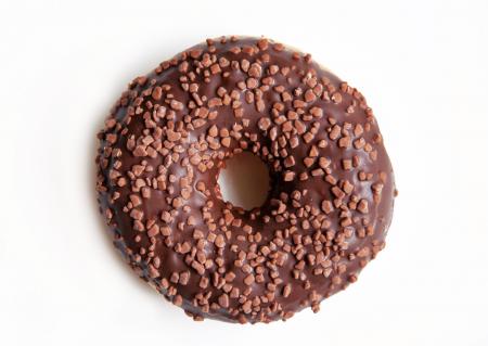 Donut isolated on white background