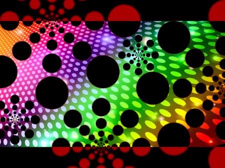 Dots Background Means Decorative Round Spots And Patterns