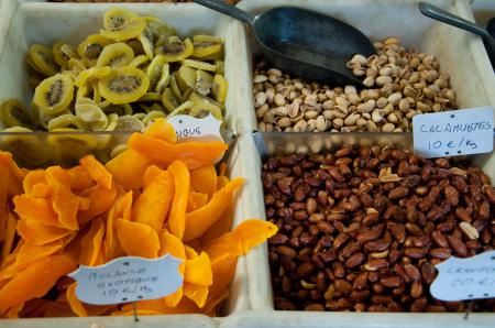 Dried fruits and nuts