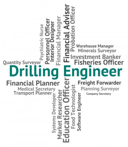 Drilling Engineer Shows Oil Well And Career