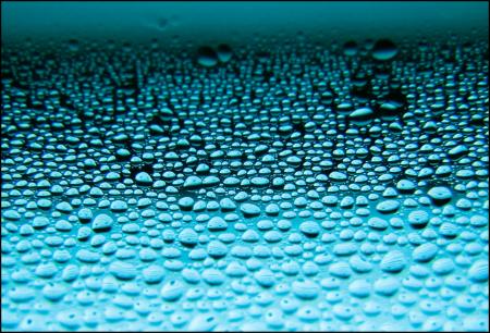 Drops of water on window