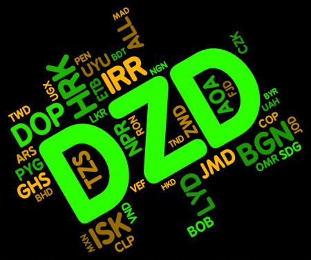 Dzd Currency Indicates Forex Trading And Algeria