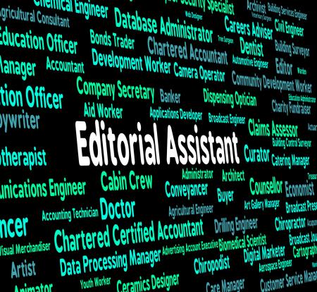 Editorial Assistant Represents Subordinate Occupations And Edits