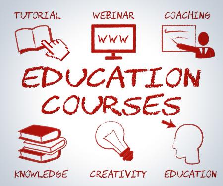 Education Courses Means Web Site And Online Learning