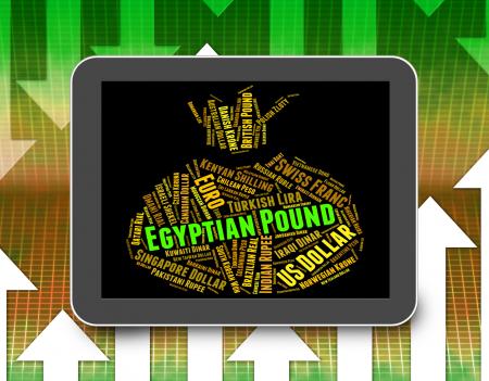 Egyptian Pound Shows Worldwide Trading And Coin