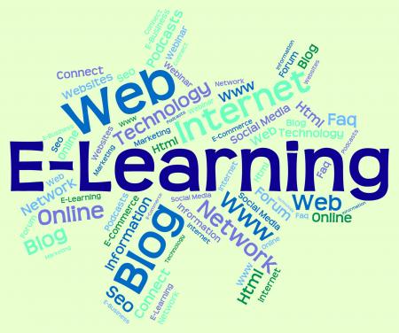 Elearning Word Means World Wide Web And College