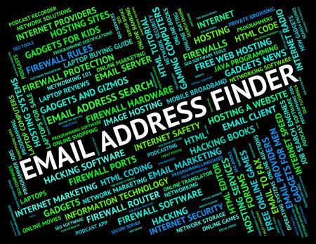 Email Address Finder Means Send Message And Addresses