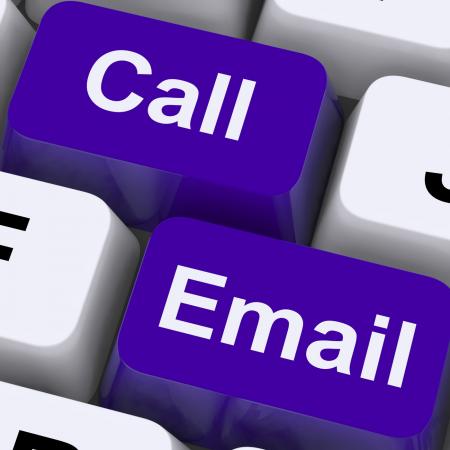 Email And Call Keys For Communications