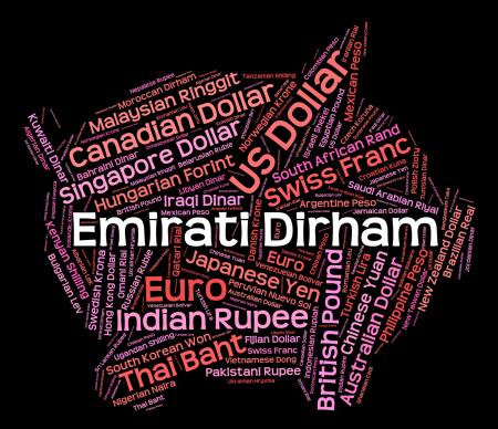 Emirati Dirham Represents United Arab Emirates And Currencies