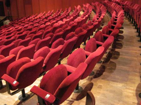 Empty theater hall seats