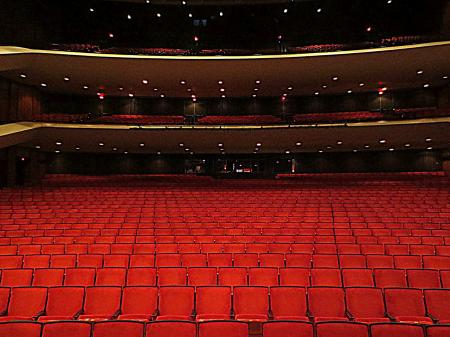 Empty theatre hall