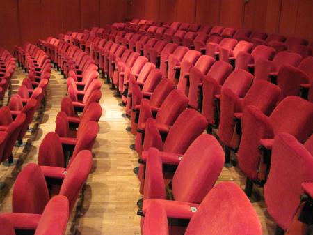Empty theatre hall