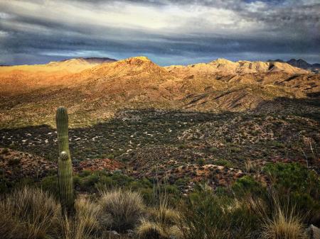 End of Day Over the Desert