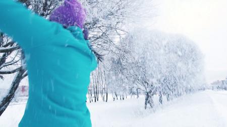 Enjoying Snowfall