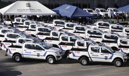 Entrega de Patrullas a Policía Nacional Civil, PNC.