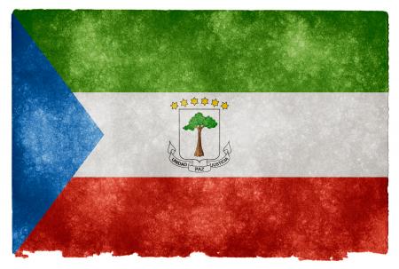 Equatorial Guinea Grunge Flag