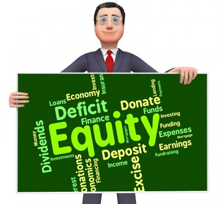 Equity Word Shows Fund Capital And Riches