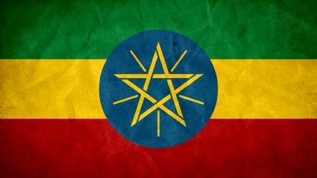 Ethiopia Grunge Flag