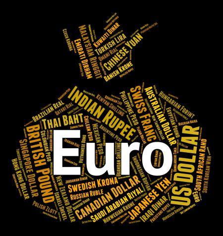 Euro Currency Shows Forex Trading And Coin