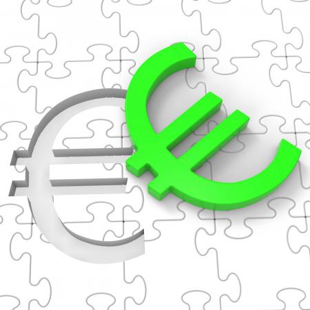 Euro Puzzle Showing European Investments