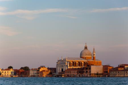 Evening view of Gesuati Quay and Santa M