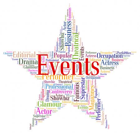 Events Star Shows Experiences Words And Text