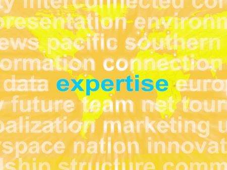 Expertise Word Cloud Shows Skills Proficiency And Capabilities