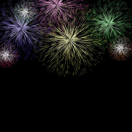 Exploding Fireworks Background For New Years Or Independence Celebrati