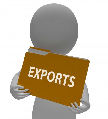 Exports Folder Shows International Selling 3d Rendering