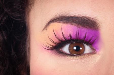 Eye close up make up