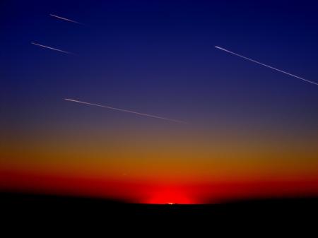 Falling Stars at Night