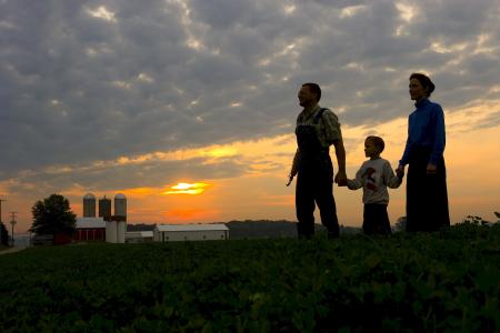 Family in the Farm