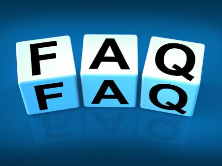 Faq Blocks Indicate Question Answer Information and Advice