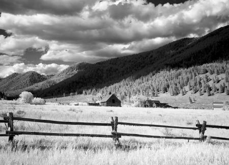 Farmhouse near the Mountains