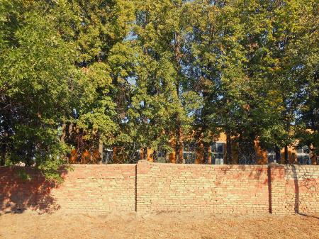 fence with barbed wire