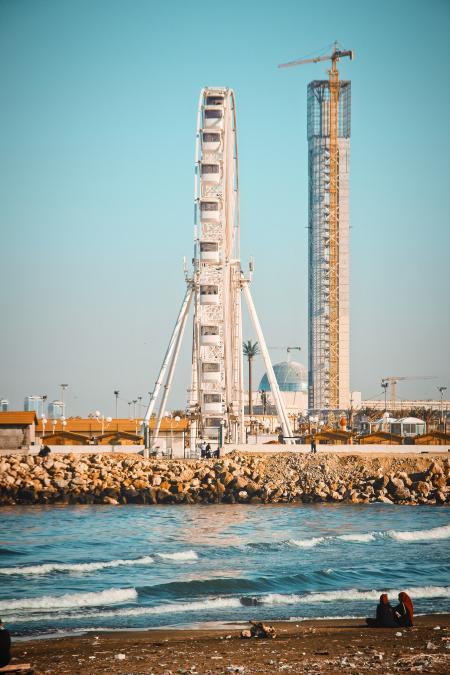 Ferris Wheel Under Blue Sky