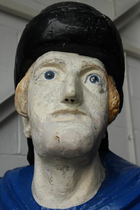 Figurehead from the 'St. George', wrecked in 1889 off Peel, Isle of Man