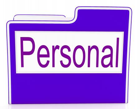 File Personal Means Confidentially Folders And Individually