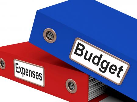 Files Budget Indicates Correspondence Paperwork And Financial