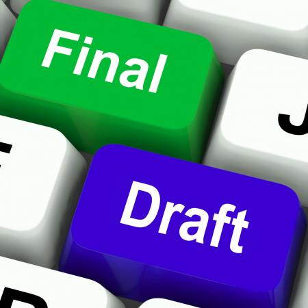 Final Draft Keys Show Editing And Rewriting Document