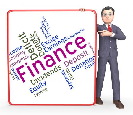 Finance Word Means Financial Trading And Profit