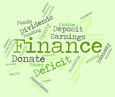 Finance Word Represents Financial Trading And Commerce