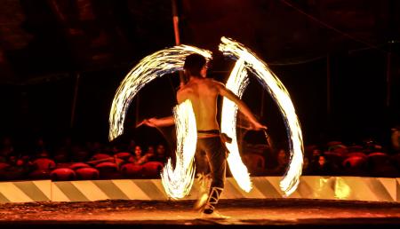 Fire acrobat