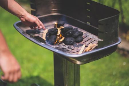 Firing up the grill