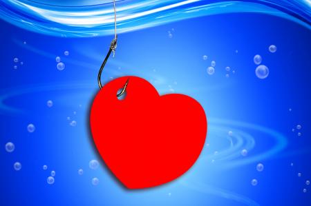 Fishing a heart